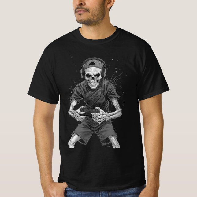 Camiseta Gamer Skeleton  (Anverso)