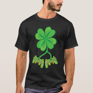 Camiseta Gamer St Patricks Day Video Game Controller Shamro