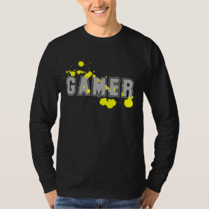Camiseta gamer t-shirts yellow