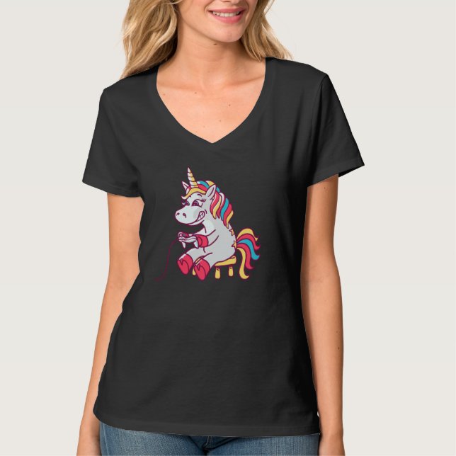 Camiseta Gamer Unicorn Pullover (Anverso)