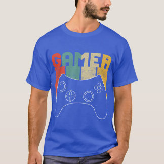 Camiseta Gamer Vintage Retro Videojuego familia divertida