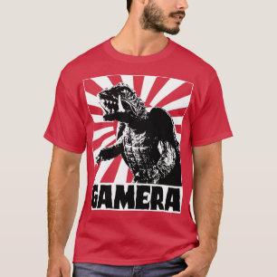 Camiseta GAMERA 1965 Sol naciente para los tees rojos
