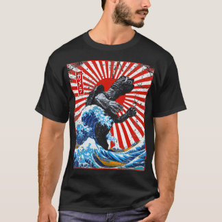 Camiseta Gamera fuera de Kanagawa Bajo El Sol Rojo