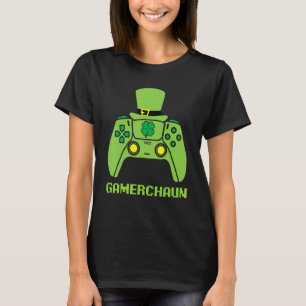 Camiseta Gamerchaun Gamer Men Boys Video Game St Patricks