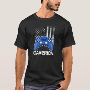 Camiseta Gamerica 4 de julio Video Game Kids Controller Ame