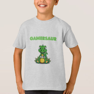 Camiseta Gamersaur Cute Video Gamer T-Shirt/Dinosaur Tee