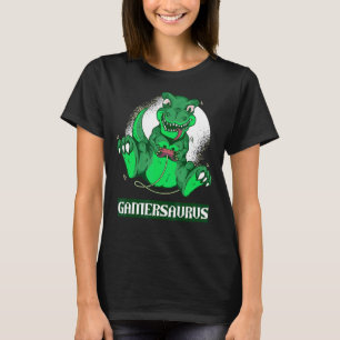 Camiseta Gamersaurus Gamer Gaming Dinosaur Pun Dinosaurios