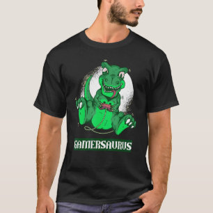 Camiseta Gamersaurus Gamer Gaming Dinosaur Pun Dinosaurios