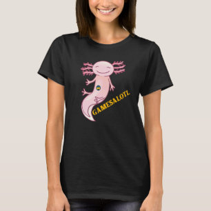 Camiseta Gamesalotl Gamer Gaming Axolotl Pun Axolotls