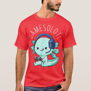 Camiseta Gamesolotl Aolotl Fish Gamer Anime Lizard V