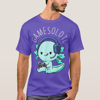 Camiseta Gamesolotl Aolotl Fish Gamer Anime Lizard V