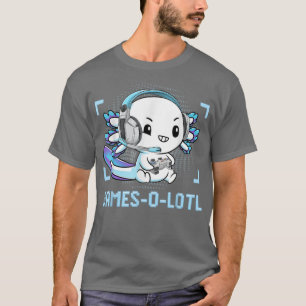 Camiseta Gamesolotl Aolotl Video Gamer Kawaii Pastel Gótico