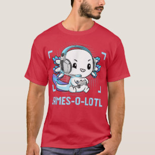 Camiseta Gamesolotl Aolotl Video Gamer Kawaii Pastel Gótico