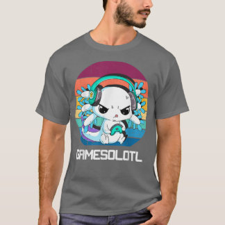 Camiseta Gamesolotl Aolotl Video Gamer Kawaii Pastel Gótico
