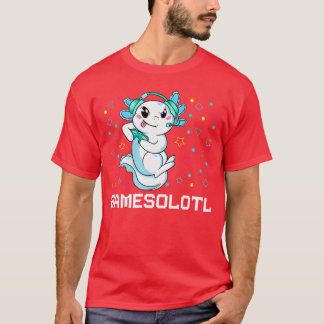 Camiseta Gamesolotl aolotl video juegos amigos amigos
