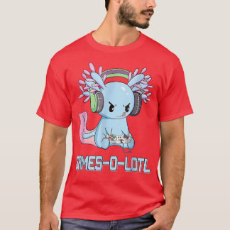 Camiseta Gamesolotl Axolotl Video Gamer Gótico Kawaii Paste