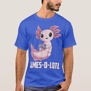 Camiseta Gamesolotl Axolotl Video Gamer Kawaii Anime chicos