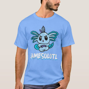 Camiseta Gamesolotl Axolotl Video Gamer Kawaii Anime Gifts 