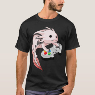 Camiseta Gamesolotl Axolotl Videojuegos Kawaii Anime