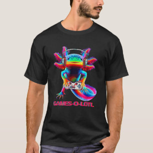 Camiseta Gamesolotl Axolotl Videojuegos Kawaii Anime Gamer