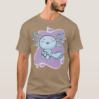 Camiseta Gamesolotl Blue Aolotl Jugando Video Gamer Walking