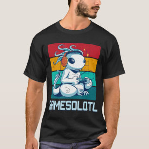 Camiseta Gamesolotl Cute Axolotl Video Gamer Kawaii Anime B