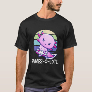 Camiseta Gamesolotl Gamer Axolotl Pescado Jugando Videojueg