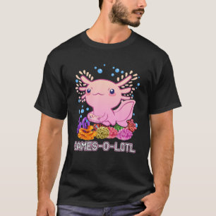 Camiseta Gamesolotl Gamer Kawaii Anime Pastel Gótico Cute A