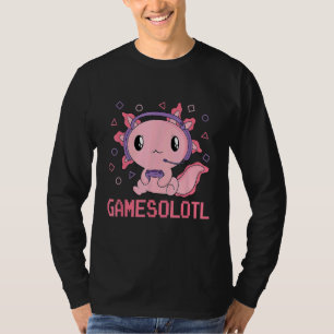 Camiseta Gamesolotl jugador axolotl videojuego t