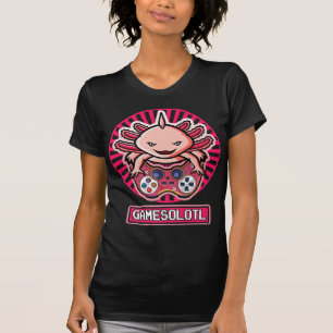 Camiseta Gamesolotl Video Gamer Axolotl Cute Axolotl Kawai