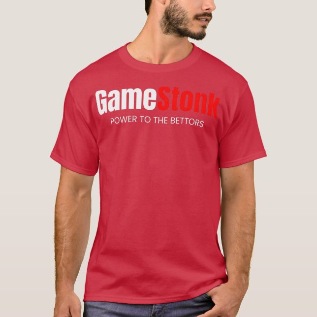 Camiseta GameStonk Wall Street apuesta al inversionista del (Anverso)