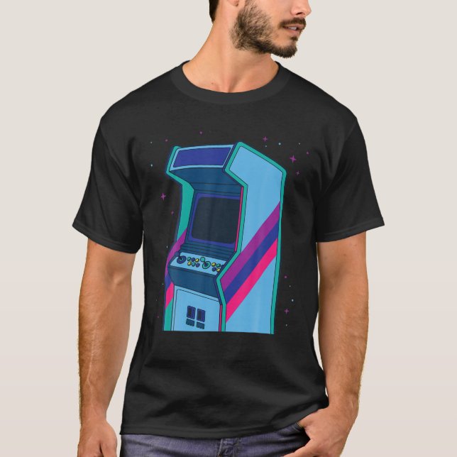 Camiseta Gaming Arcade Machine Classic Console Retro Gamer (Anverso)