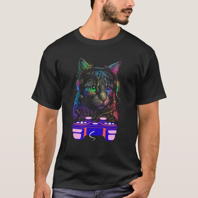 Camiseta Gaming Australian Mist Cat Player Animal Video Gam (Anverso)