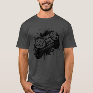 Camiseta Gaming Controller Color Splotch familia divertida