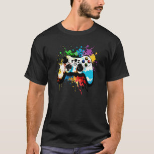 Camiseta Gaming Controller graffiti ordenador consola e dep