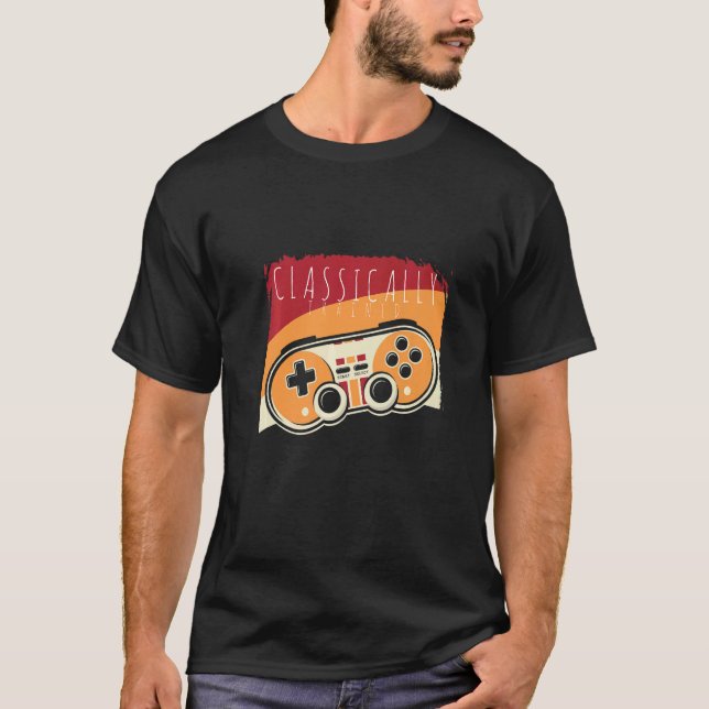 Camiseta Gaming Controller Retro Gamers con formación clási (Anverso)