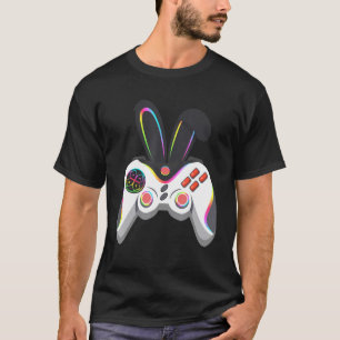 Camiseta Gaming Controller With Rabbit Ears   Easter Video 