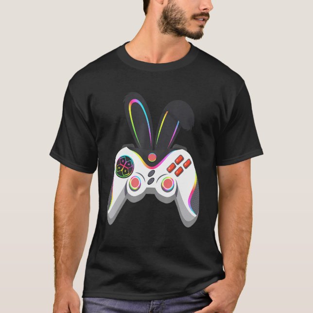 Camiseta Gaming Controller With Rabbit Ears   Easter Video  (Anverso)
