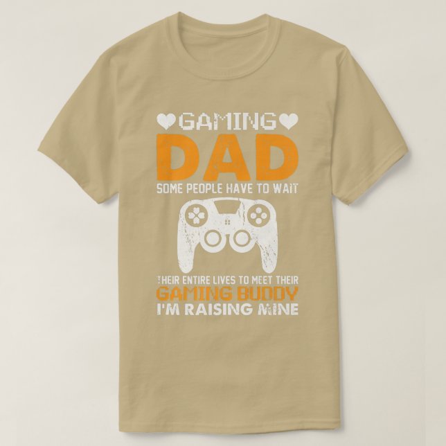 Camiseta Gaming Dad Console Gamer Video Game Player Fathers (Diseño del anverso)