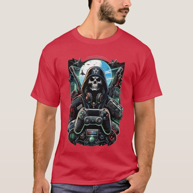 Camiseta Gaming Design vintage girl (Anverso)