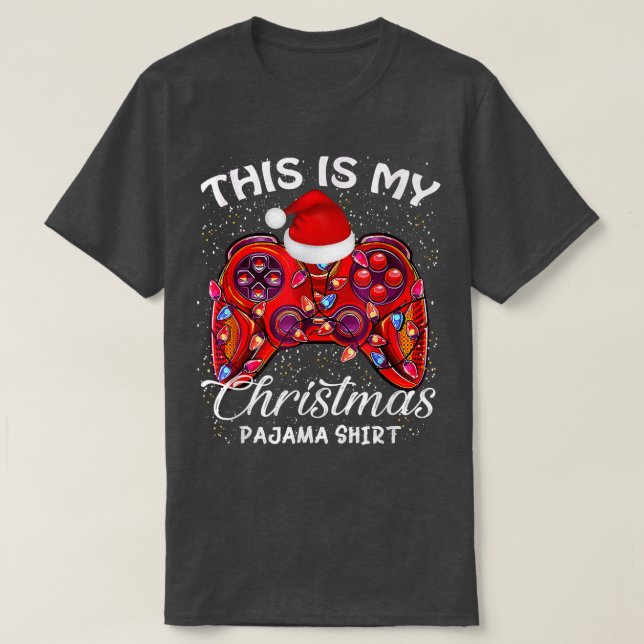 Camiseta Gaming Family Matching Christmas Group Funny Gamer (Diseño del anverso)