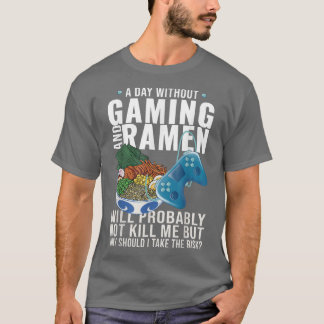 Camiseta Gaming Gamer Anime Noodle japonés Ramen