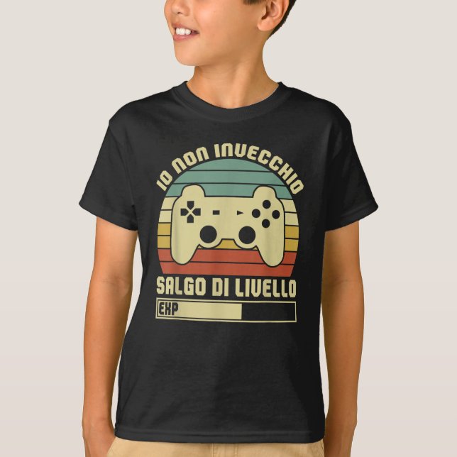 Camiseta Gaming Gioco Video Controller Giocatore Salgo Di (Anverso)