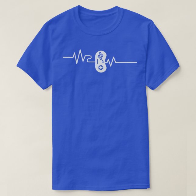 Camiseta Gaming Heartbeat Controller Pulse Gamer (Diseño del anverso)