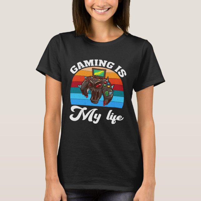 Camiseta Gaming Is My Life  Video Gaming   2 (Anverso)