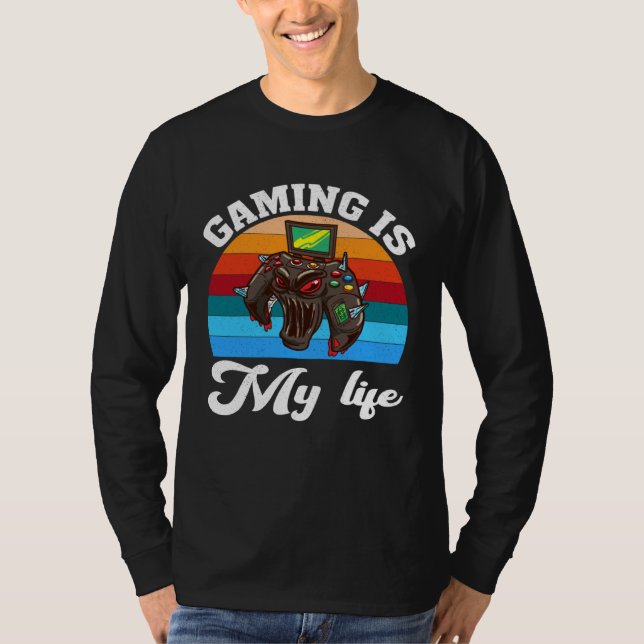 Camiseta Gaming Is My Life  Video Gaming   2 (Anverso)