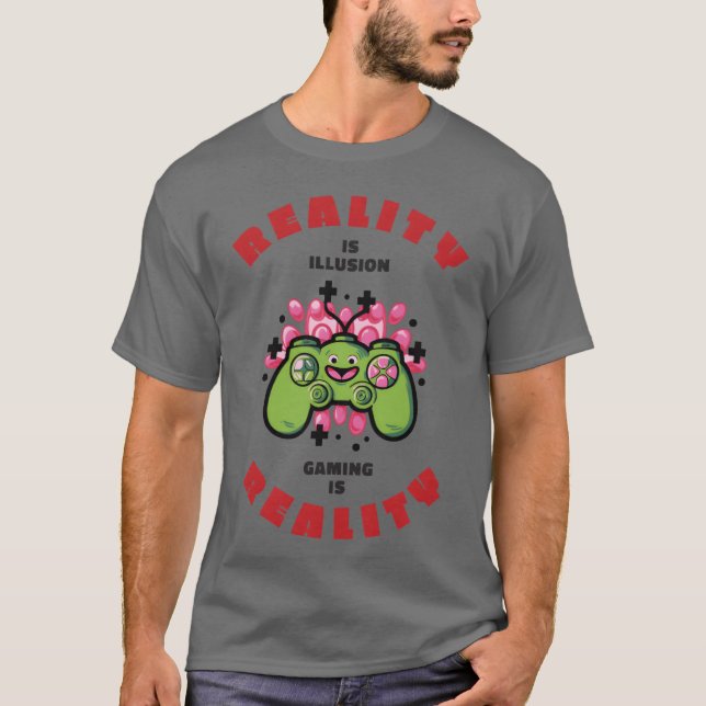 Camiseta gaming is reality boy friend (Anverso)