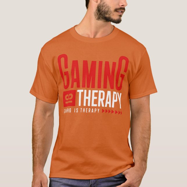 Camiseta GAMING ISHERAPY retro family (Anverso)