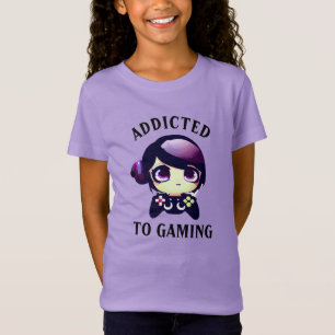Camiseta Gaming Kawaii Anime Chica Gamer