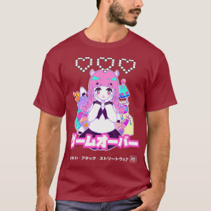 Camiseta Gaming Kawaii Japanese Anime Girl